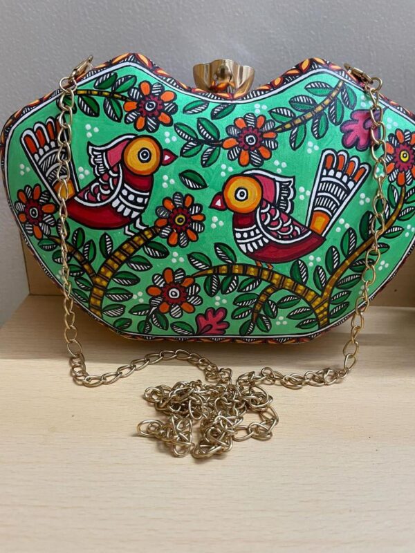 Hand Painted clutch purse