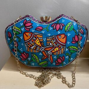 Hand Painted clutch purse