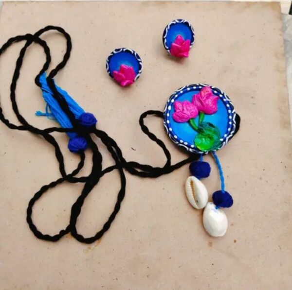 Handmade Clay Neckpiece for Women