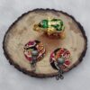 Handmade Fabric Choker & Earring Set – "Rangriti Grace" - Image 3