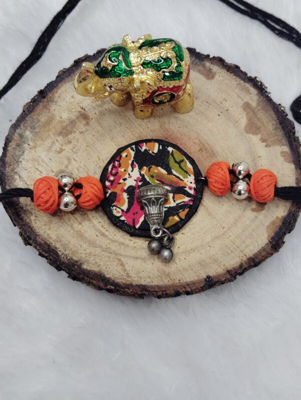 Handmade Fabric Choker & Earring Set – "Rangriti Grace" - Image 2