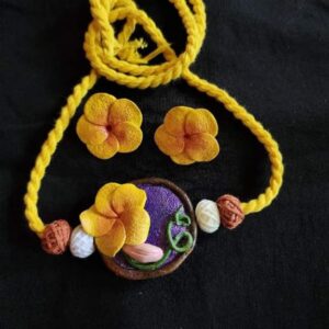 Handmade Clay Neckpiece for Women