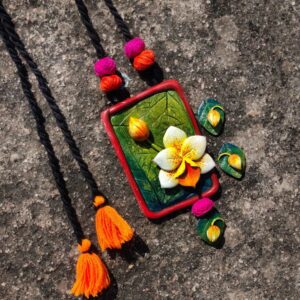 Handmade Clay Neckpiece for Women