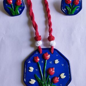 Handmade Clay Neckpiece for Women