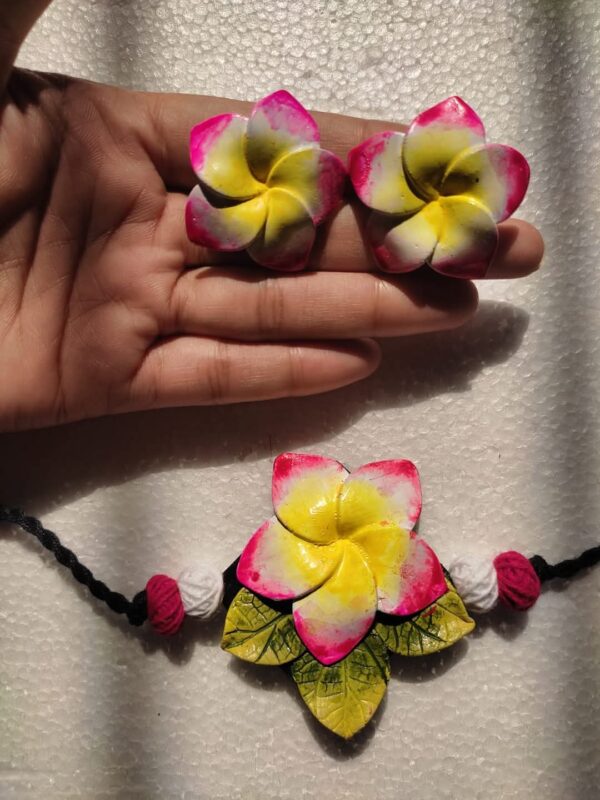 Handmade Clay Neckpiece for Women