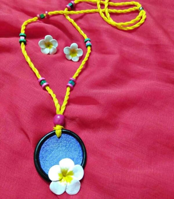 Handmade Clay Neckpiece for Women