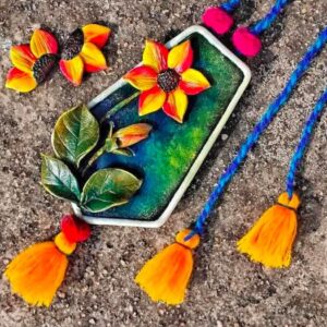 Handmade Clay Neckpiece for Women